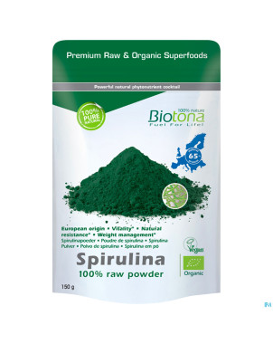 Biotona bio spirulina eu raw   150g