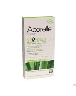 Acorelle bandes depilatoires visage 2x12