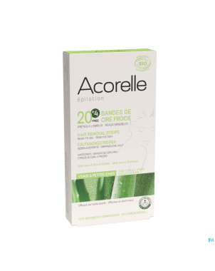 Acorelle bandes depilatoires visage 2x12