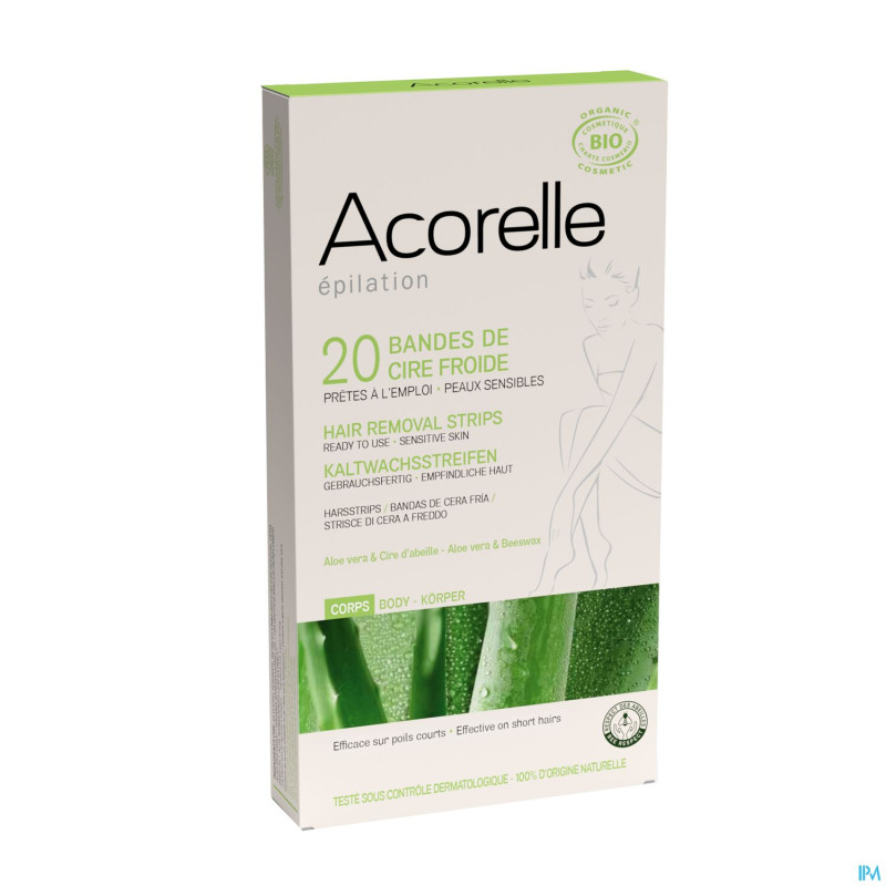 Acorelle bandes depilatoires corps 2x10