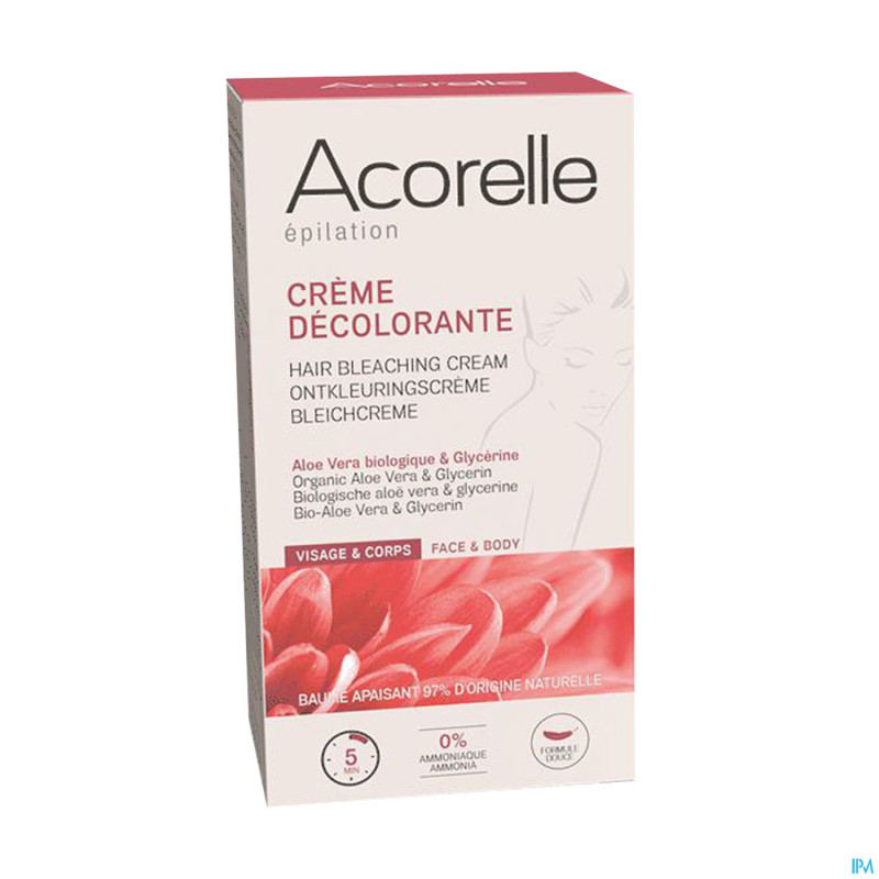 Acorelle creme decolorante visage & corps 2x30ml