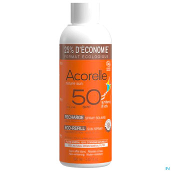 Acorelle rech.spray solaire enfants spf50 150ml