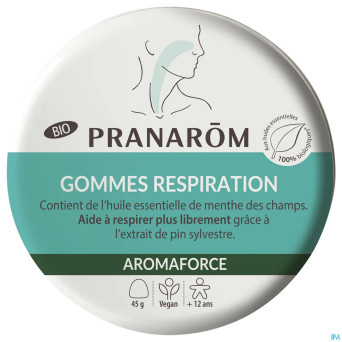 Pranarom aromaforce bio gommes respiration 45g