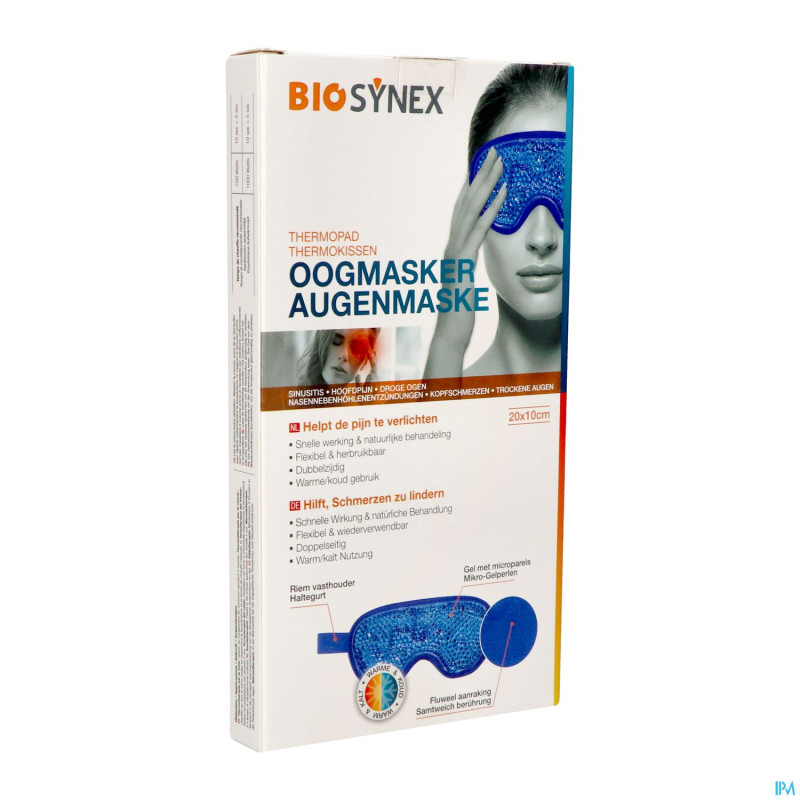 Biosynex coussin thermique masque oculaire 20x10cm