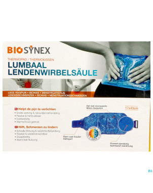 Biosynex coussin thermique lombaires 17x43cm
