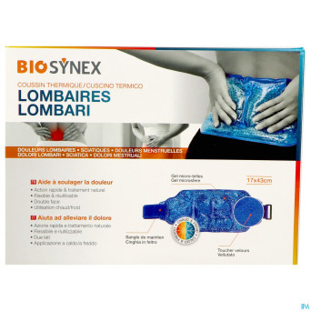 Biosynex coussin thermique lombaires 17x43cm