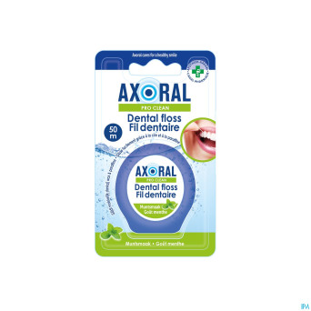Axoral pro-clean floss mint waxed 50m