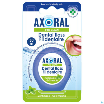 Axoral pro-clean floss mint waxed 50m