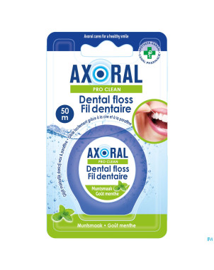 Axoral pro-clean floss mint waxed 50m