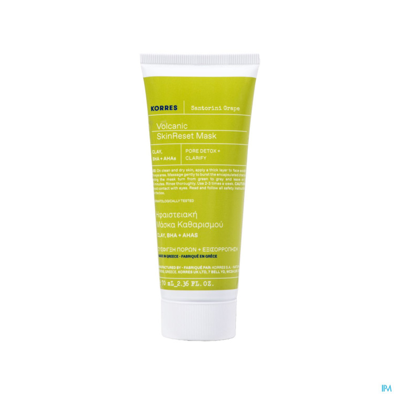 Korres kf raisin santorin masque volc. skinr. 75ml