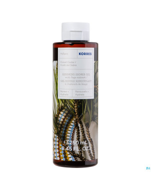 Korres km gel douche renouvelant foret credre250ml