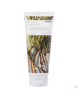 Korres kb lait corporel adouciss.foret cedre 200ml