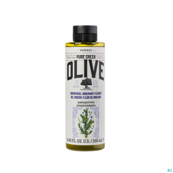 Korres kb gel douche olive & fleur romarin 250ml