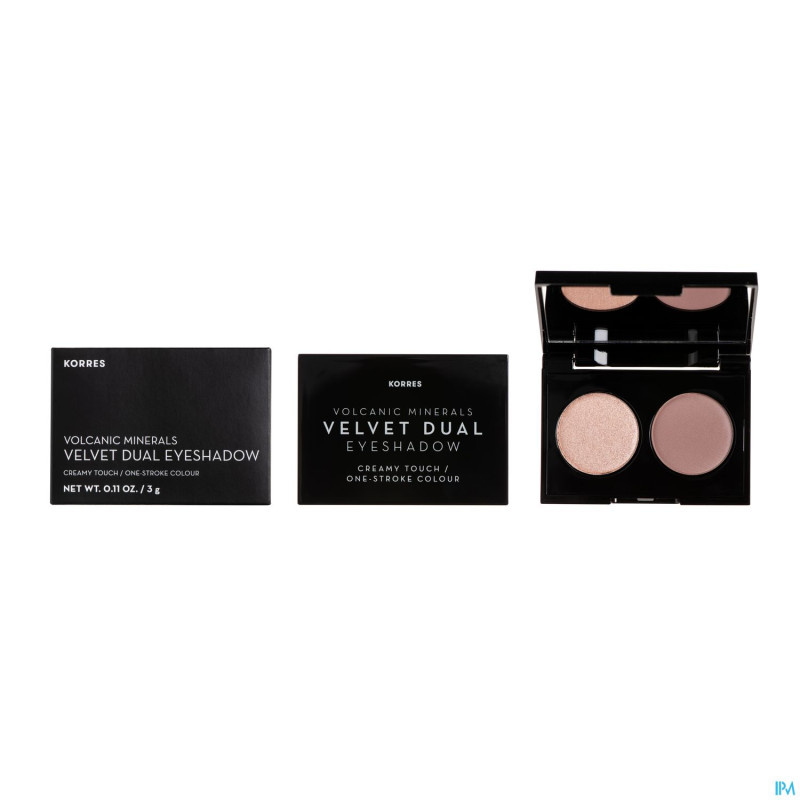 Korres km volc.miner.dual velv.eyesh. pink rose 18