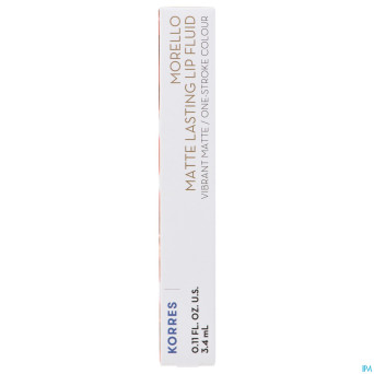 Korres km morello matte lasting lip fluid. nude 07
