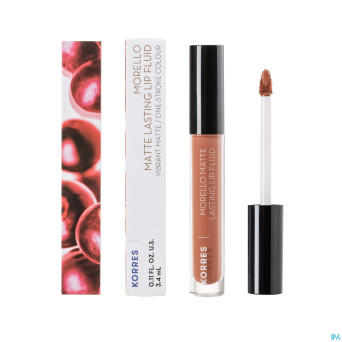 Korres km morello matte lasting lip fluid. nude 07