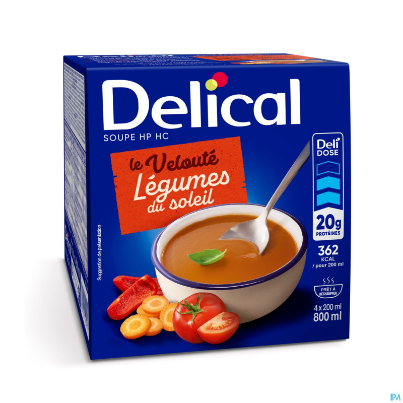 Delical soupe veloute legumes soleil    4x200ml