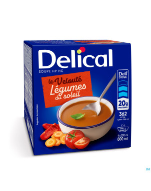 Delical soupe veloute legumes soleil    4x200ml