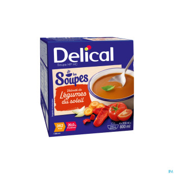 Delical soupe veloute legumes soleil    4x200ml