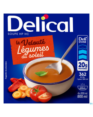 Delical soupe veloute legumes soleil    4x200ml