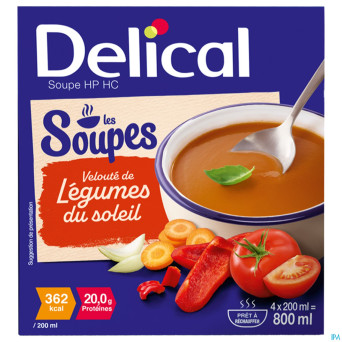 Delical soupe veloute legumes soleil    4x200ml