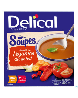 Delical soupe veloute legumes soleil    4x200ml