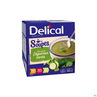 Delical soupe veloute legumes verts    4x200ml