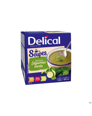 Delical soupe veloute legumes verts    4x200ml