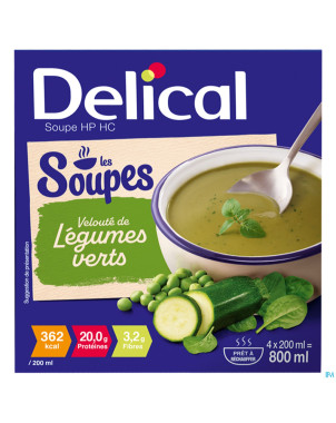 Delical soupe veloute legumes verts    4x200ml