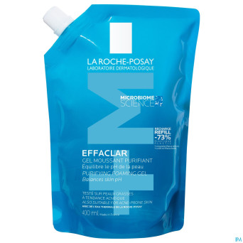 Lrp effaclar gel moussant purifiant recharge 400ml