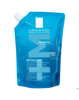 Lrp effaclar gel moussant purifiant recharge 400ml