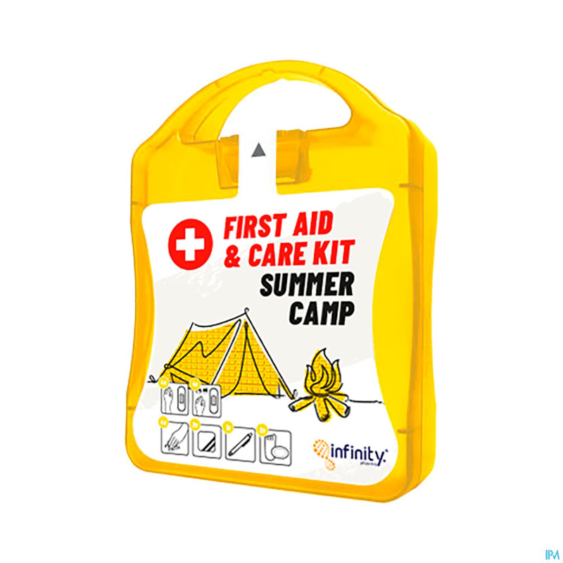 Summer camp first aid&care kit yellow box 18 prod.