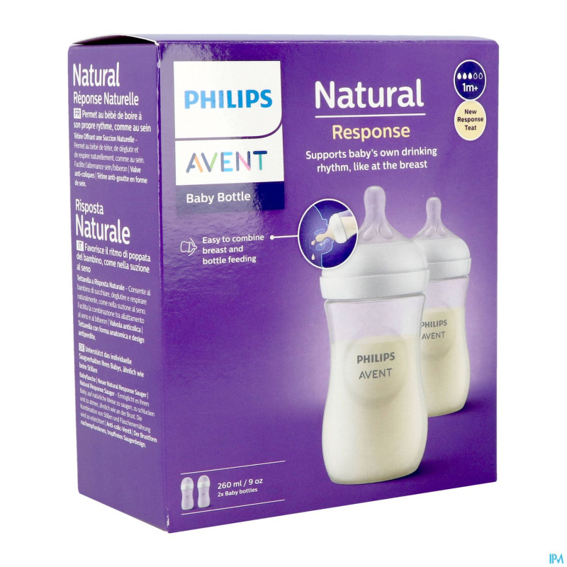 Philips avent natural 3.0 biberon duo    2x260ml