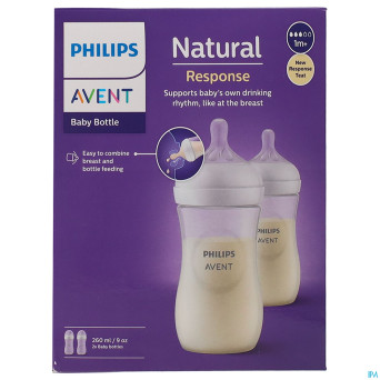 Philips avent natural 3.0 biberon duo    2x260ml