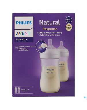 Philips avent natural 3.0 biberon duo    2x260ml