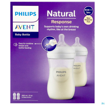 Philips avent natural 3.0 biberon duo    2x260ml