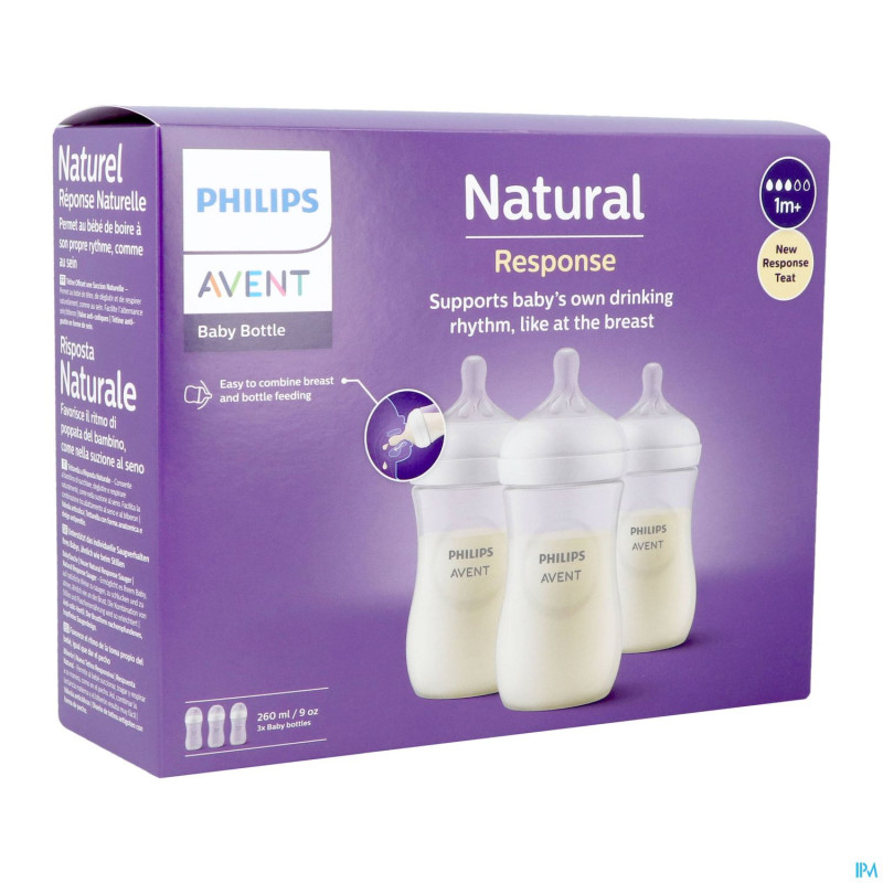 Philips avent natural 3.0 biberon trio    3x260ml