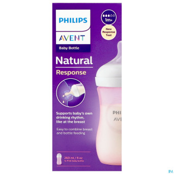 Philips avent natural 3.0 biberon rose    260ml