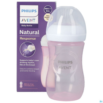Philips avent natural 3.0 biberon rose    260ml
