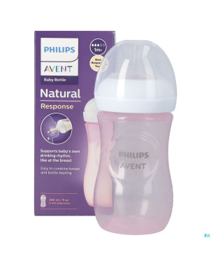 Philips avent natural 3.0 biberon rose    260ml