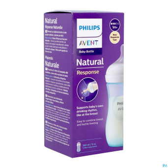 Philips avent natural 3.0 biberon bleu    260ml