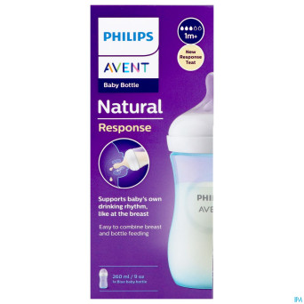 Philips avent natural 3.0 biberon bleu    260ml