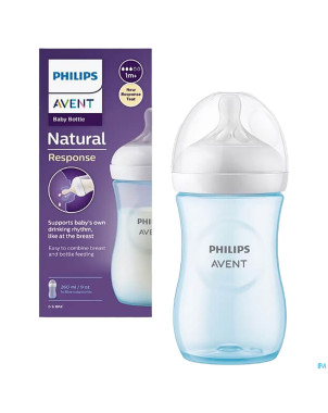Philips avent natural 3.0 biberon bleu    260ml