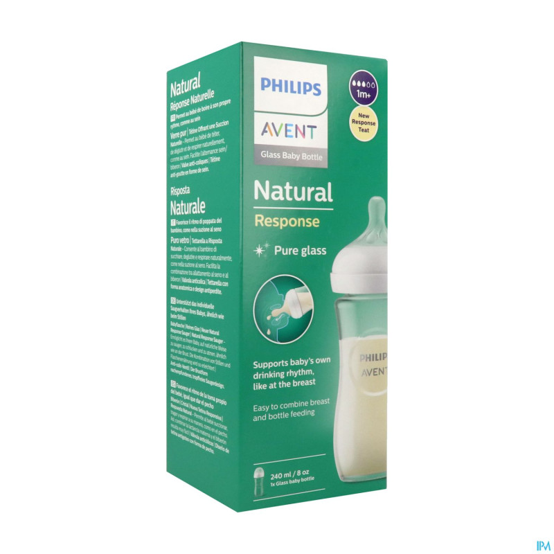 Philips avent natural 3.0 biberon verre    240ml