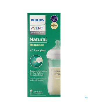 Philips avent natural 3.0 biberon verre    240ml