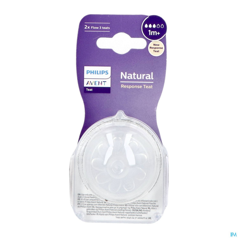 Philips avent natural 3.0 tetine 1m+ t3    1
