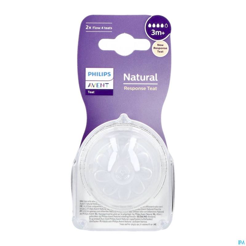 Philips avent natural 3.0 tetine 3m+ t4    1