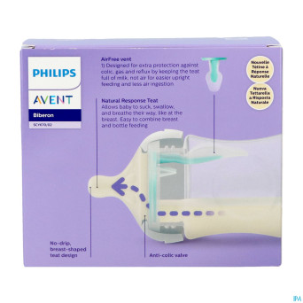 Philips avent natural 3.0 airfree biberon 2x125ml
