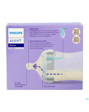 Philips avent natural 3.0 airfree biberon 2x125ml