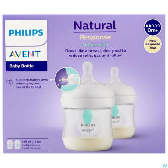 Philips avent natural 3.0 airfree biberon 2x125ml